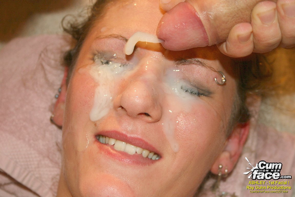 bukkake cum on face cumonherface facial gangbang pierced tongue_13