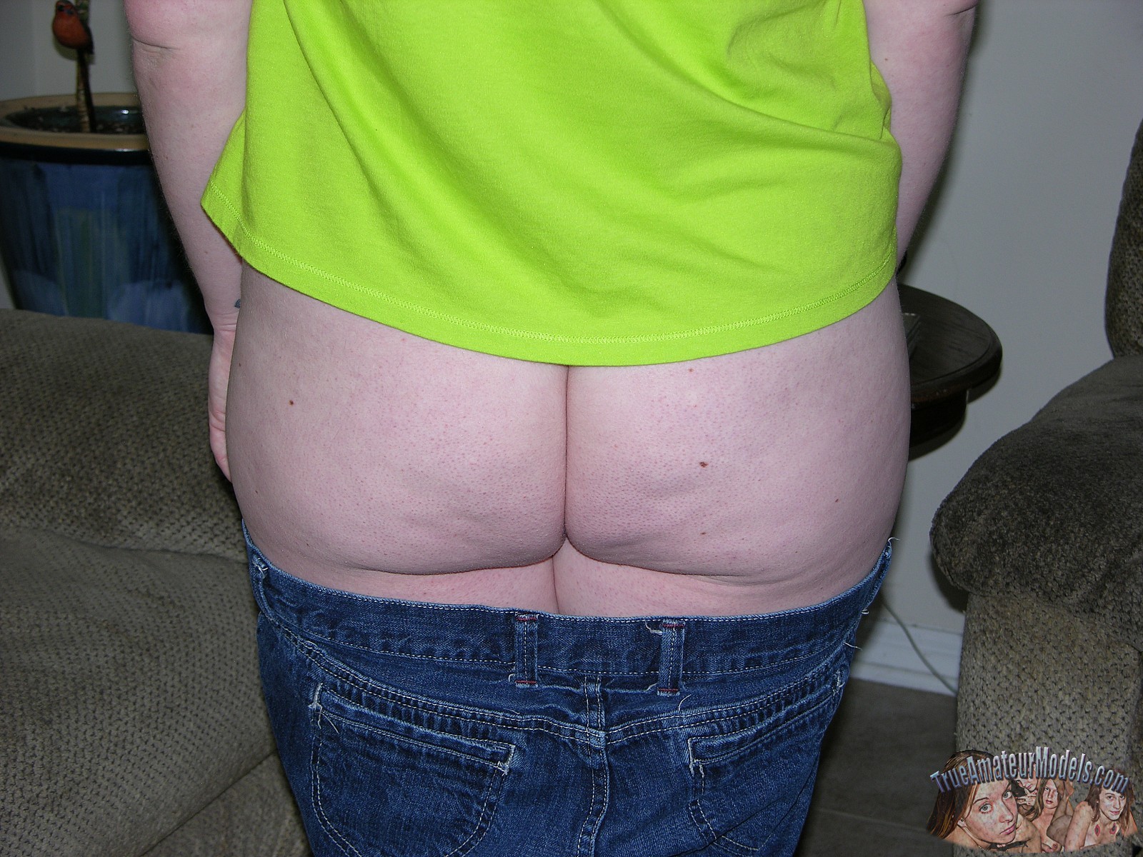 Amateur Chubby BBW Shaved Fat Totally Shaved Brunette Wife with Big Tits from TrueAmateurModels picture