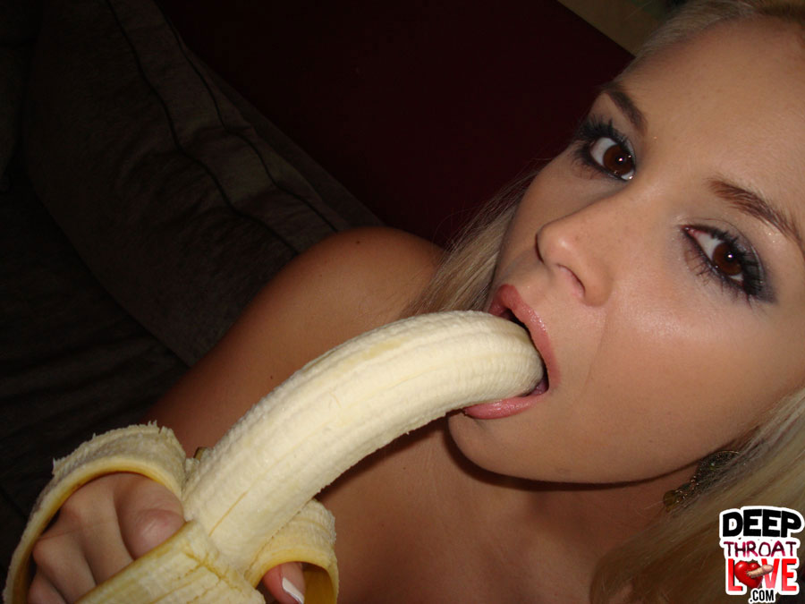 Deepthroat banana babe pic.